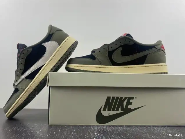 Rep TBkick OG SP 1 SCOTT OLIVE' AIR DM7866-002 X TRAVIS LOW 'BLACK JORDAN 0517